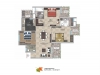 3 bedroom plan 1st to 9th floor 1530 sq ft